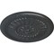 Ekena Millwork Temple Ceiling Medallion (Fits Canopies up to 9 1/4"), Hand-Painted Pewter, 24"OD x 1 5/8"P CM24TEPES - alternate 3